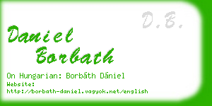 daniel borbath business card